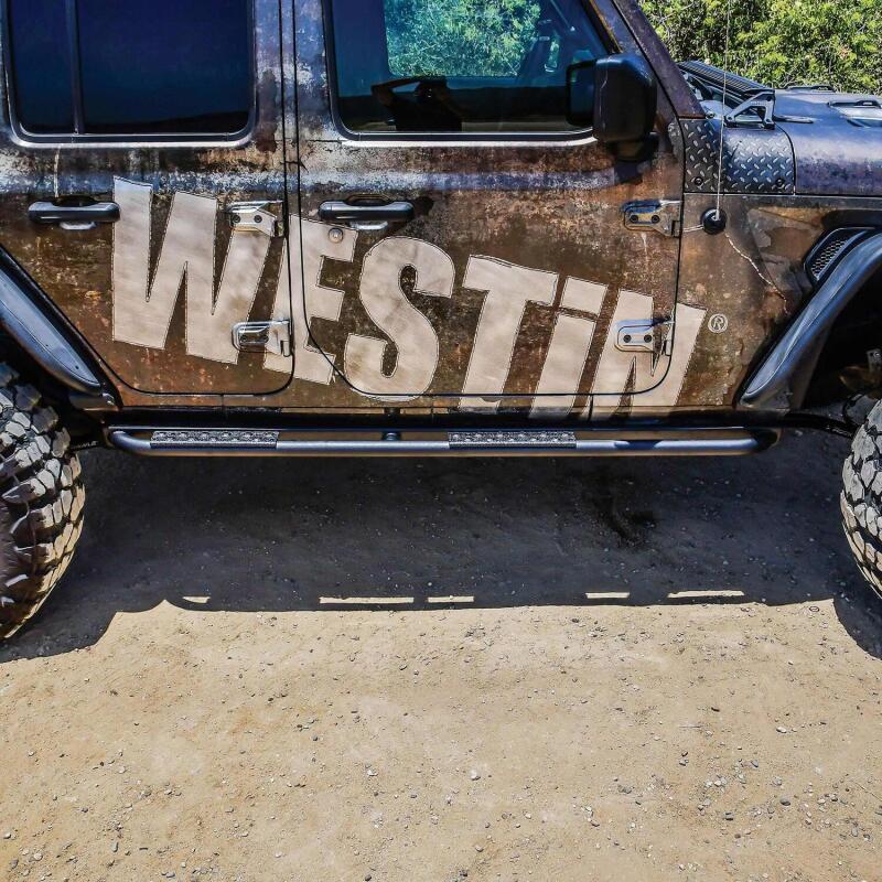Load image into Gallery viewer, Westin 18-23 Jeep Wrangler JL Unlimited 4dr Rock Slider - Textured Black
