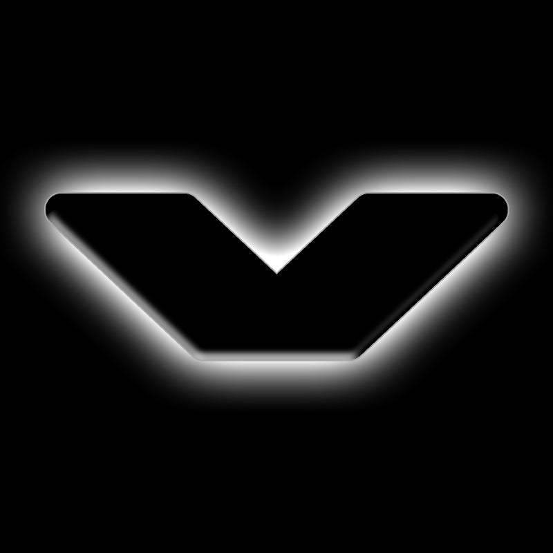 Load image into Gallery viewer, ORACLE Lighting Universal Illuminated LED Letter Badges - Matte Blk Surface Finish - V
