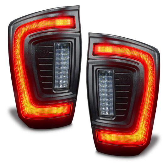 Oracle Lighting 16-23 Gen 3 Toyota Tacoma Black Series Flush Style LED Tail Lights SEE WARRANTY