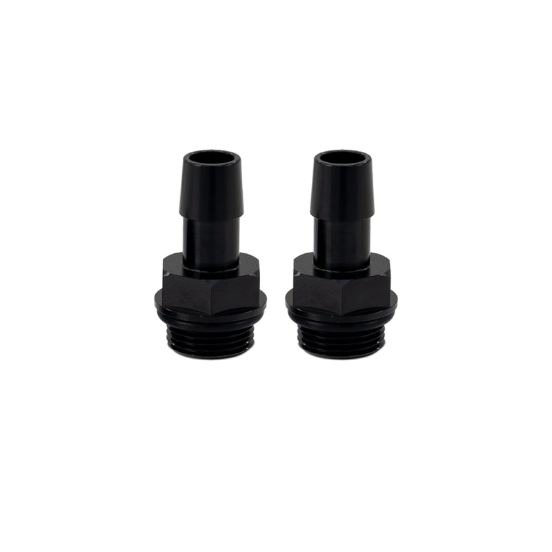 Load image into Gallery viewer, Mishimoto 2pcs. M20x1.5 1/2in Aluminum Catch Can Fittings - Black
