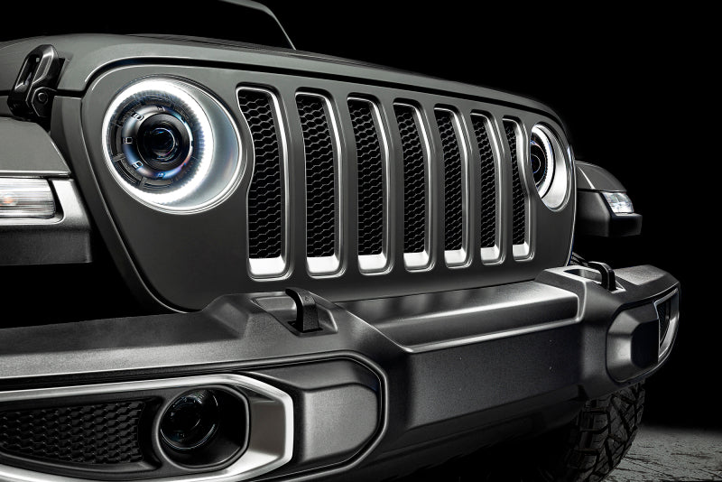 Load image into Gallery viewer, Oracle Jeep Wrangler JL Oculus Bi-LED Projector Headlights- Graphite Metallic - 5500K SEE WARRANTY
