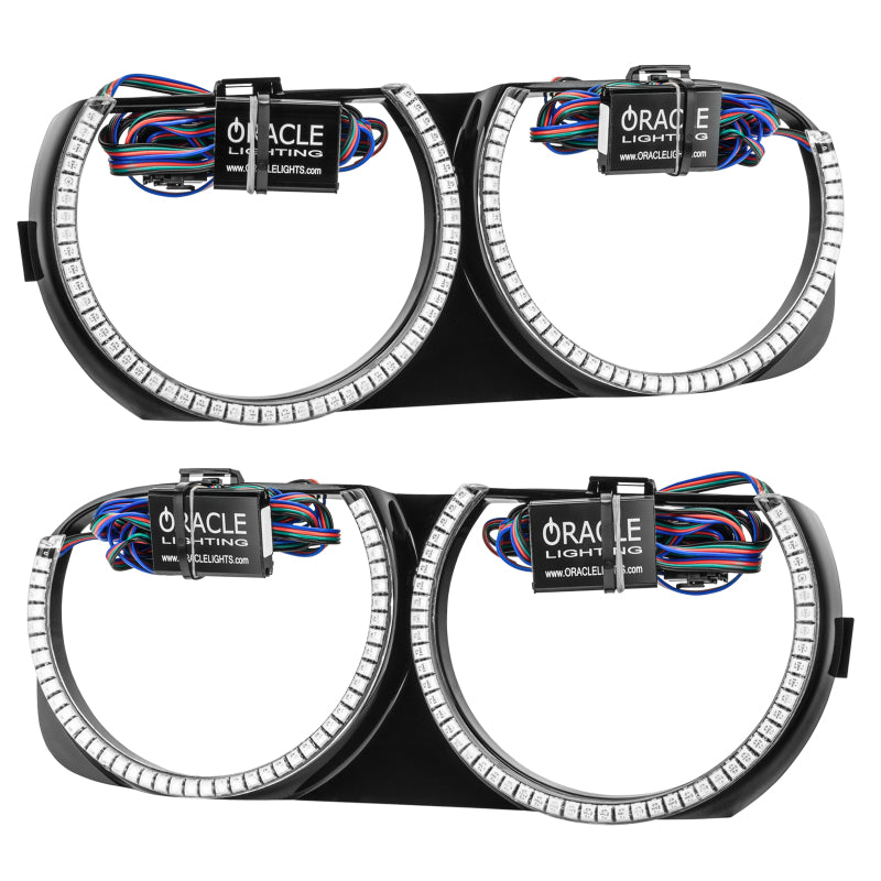 Load image into Gallery viewer, Oracle 15-21 Dodge Challenger Pre-Installed Halo Headlight Bezel - w/o Controller
