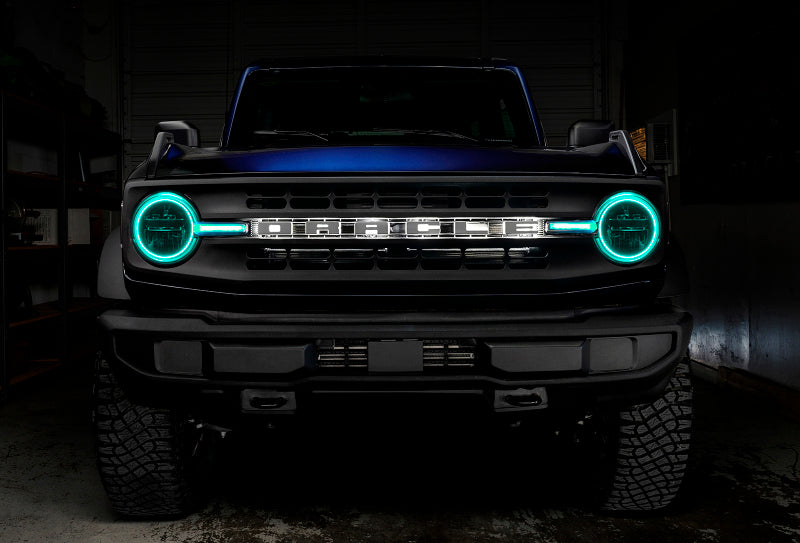 Load image into Gallery viewer, Oracle 21-22 Ford Bronco Headlight Halo Kit w/DRL Bar - Base Headlights -w/BC1 Controller
