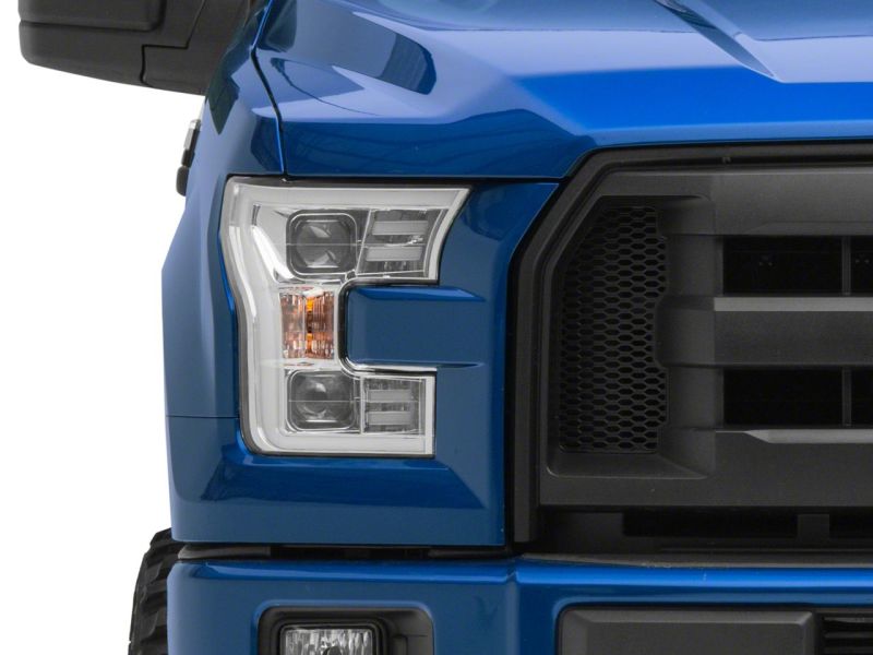 Load image into Gallery viewer, Raxiom 15-17 Ford F-150 Projector Headlights w/ LED Accent- Chrome Housing (Clear Lens)
