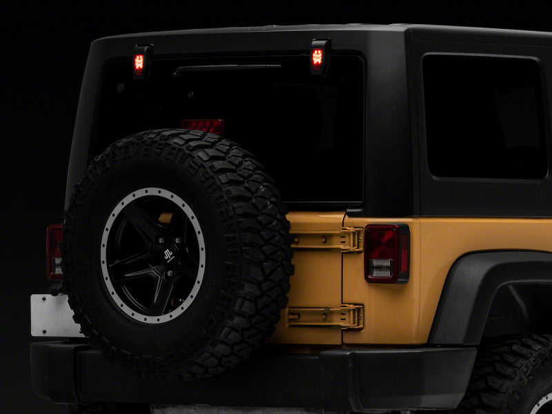 Load image into Gallery viewer, Raxiom 07-18 Jeep Wrangler JK w/ Hard Top Axial Series Rear Window Glass Hinge LED Lights
