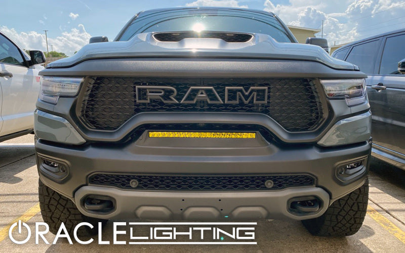Load image into Gallery viewer, ORACLE Lighting 19-22 RAM Rebel/TRX Front Bumper Flush LED Light Bar System - Yellow
