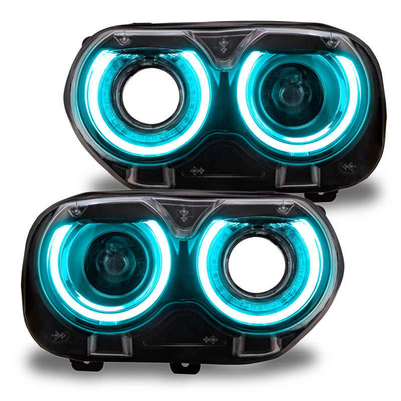 Load image into Gallery viewer, Oracle 15-21 Dodge Challenger RGB+W Headlight DRL Upgrade Kit - ColorSHIFT - BC1
