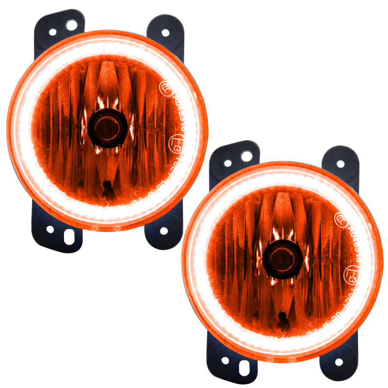 Load image into Gallery viewer, Oracle Lighting 10-15 Jeep Wrangler JK Pre-Assembled LED Halo Fog Lights -Amber
