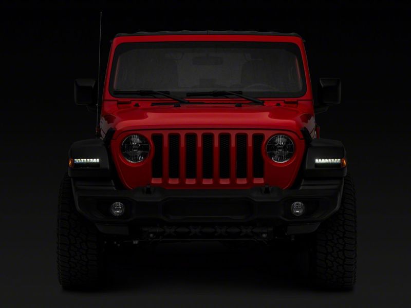 Load image into Gallery viewer, Raxiom 18-23 Jeep Wrangler JL Sport Axial Series SEQL LED Parking/Turn Signal Lights- Smoked
