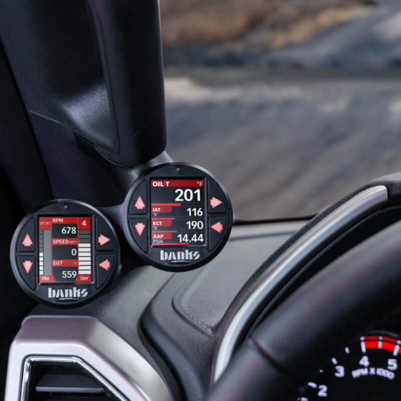 Load image into Gallery viewer, Banks Power 15-20 Ford F150 - iDash Stealth Dual Gauge Pod Kit
