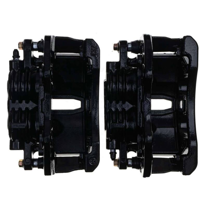 Load image into Gallery viewer, Power Stop 02-06 Cadillac Escalade Rear Black Caliper - Pair w/Bracket
