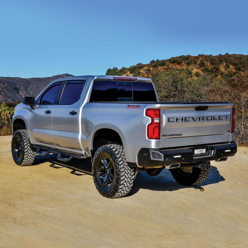 Load image into Gallery viewer, Westin 19-22 Chevrolet Silverado / GMC Sierra Crew Cab Outlaw Nerf Step Bars
