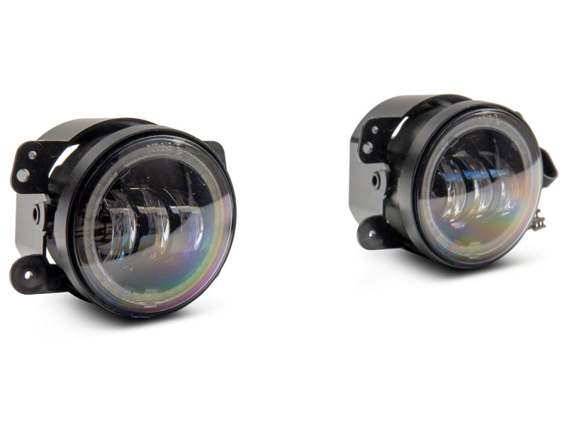Load image into Gallery viewer, Raxiom 07-18 Jeep Wrangler JK Axial Series 4-In LED Fog Lights w/ Halo
