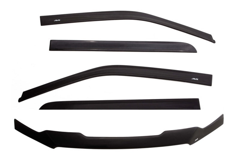 Load image into Gallery viewer, AVS 07-14 Toyota FJ Cruiser Ventvisor &amp; Aeroskin Deflector Combo Kit - Matte Black
