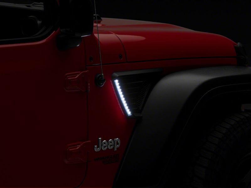 Load image into Gallery viewer, Raxiom 18-23 Jeep Wrangler JL LED Fender Vent Lighting w/ DRL and Turn Signal
