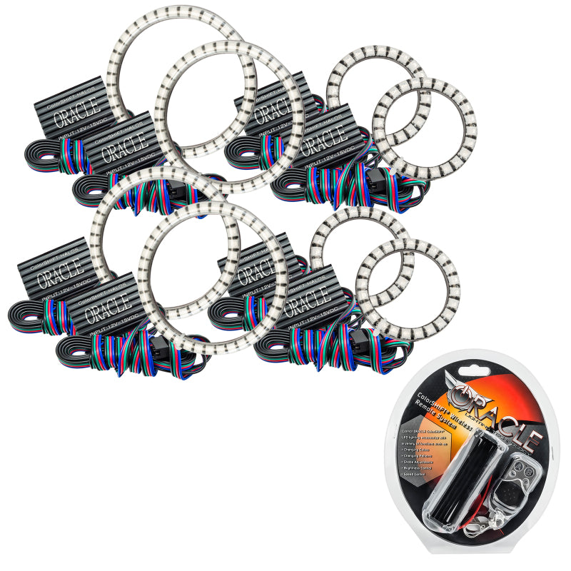 Load image into Gallery viewer, Oracle Vector Jeep Wrangler JK Grille Halo Kit - ColorSHIFT
