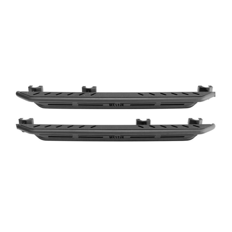 Load image into Gallery viewer, Westin/Snyper 2018+ Jeep Wrangler JL Unlimited 4DR Triple Tube Rock Rail Steps - Textured Black

