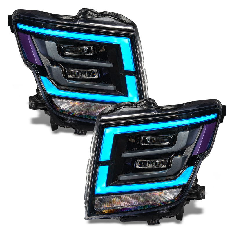 Load image into Gallery viewer, Oracle 21-22 Nissan Titan RGB+W Headlight DRL Upgrade - ColorSHIFT w/ RF Controller

