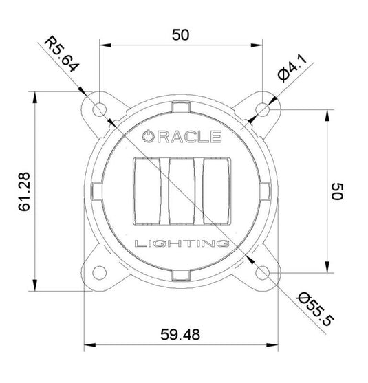 Oracle 60mm 15W Fog Beam LED Emitter