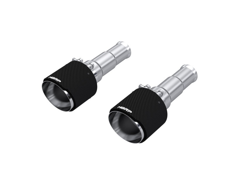 Load image into Gallery viewer, MBRP 19-24 Ram 1500 5.7L Hemi 3in Inl. 5in OD DW Angle Cut T304 Carbon Exhaust Tips - Pairs
