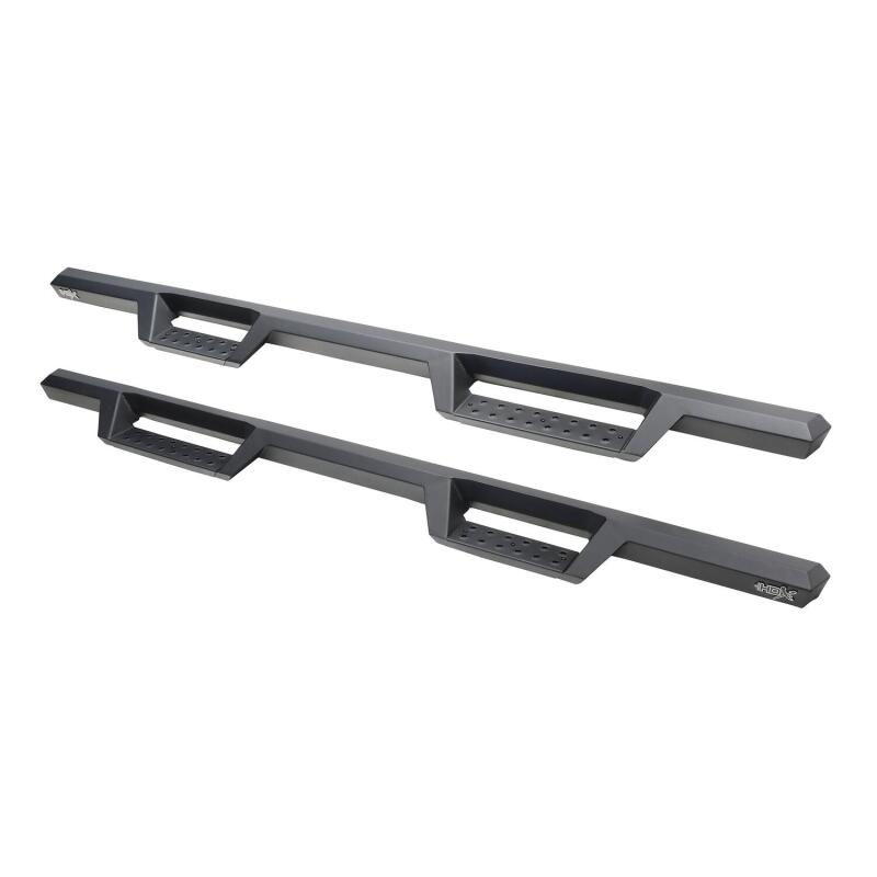 Load image into Gallery viewer, Westin 2019 Chevrolet Silverado / GMC Sierra 1500 Crew Cab Drop Nerf Step Bars - Textured Black
