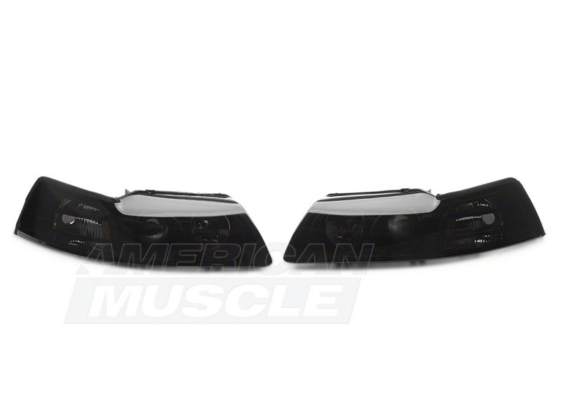 Load image into Gallery viewer, Raxiom 99-04 Ford Mustang Axial Series Projector Headlights- Black Housing (Smoked Lens)
