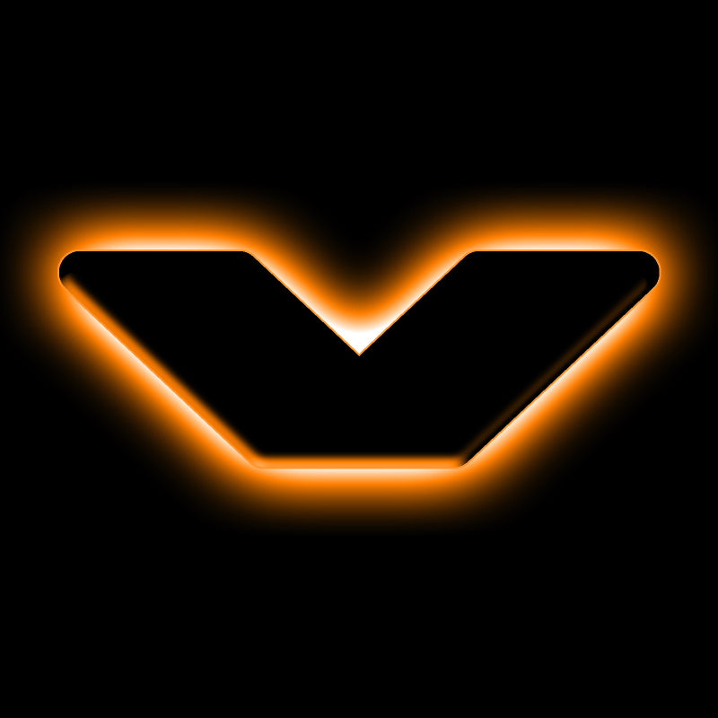 Load image into Gallery viewer, ORACLE Lighting Universal Illuminated LED Letter Badges - Matte Blk Surface Finish - V
