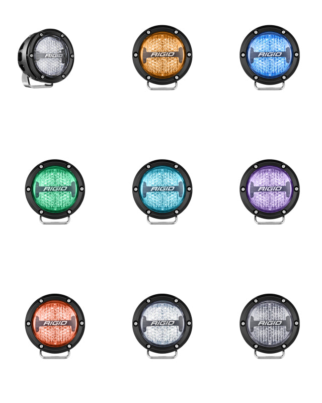 Load image into Gallery viewer, Rigid Industries 360-Series 4in LED Off-Road Diffused Beam - RGBW Backlight (Pair)

