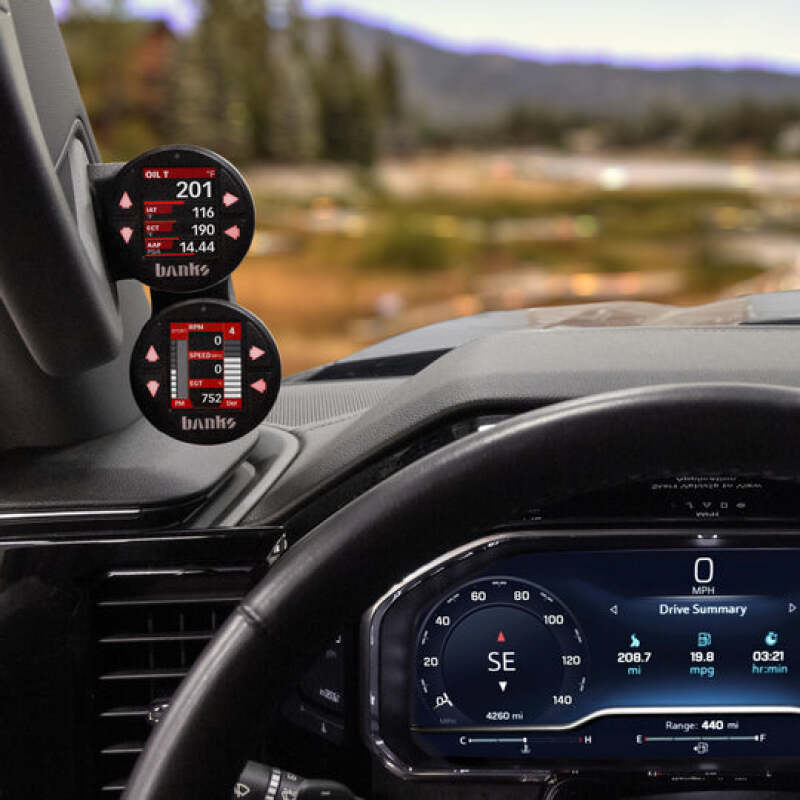 Load image into Gallery viewer, Banks Power 2022+ GM - iDash Stealth Dual Gauge Pod Kit
