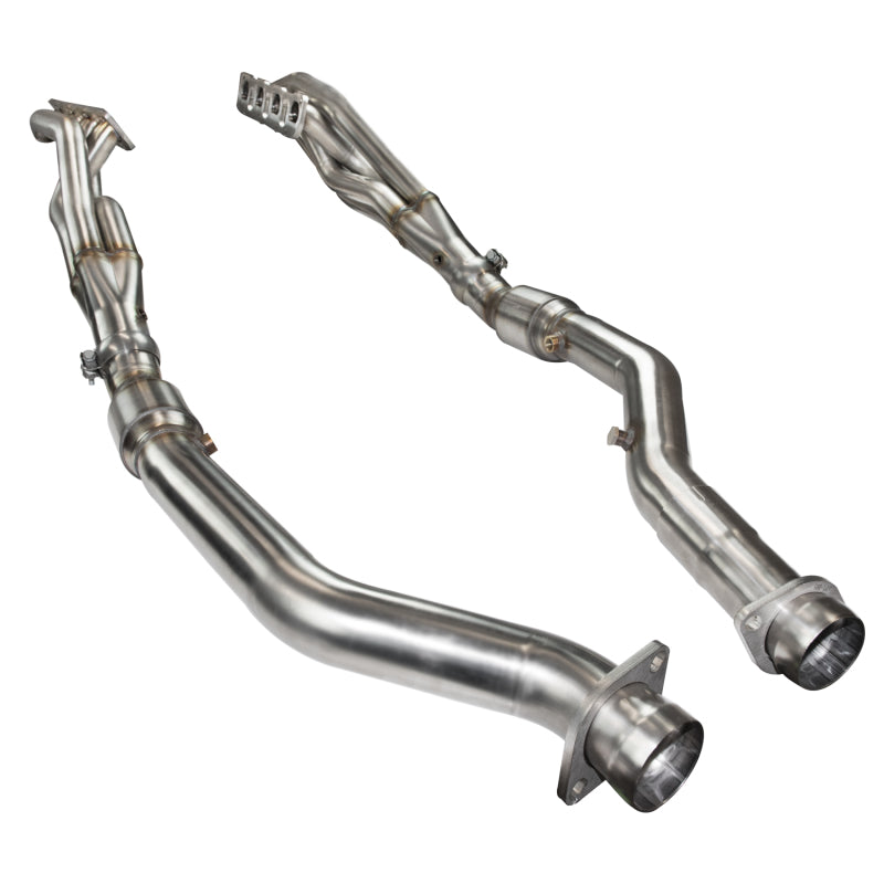 Load image into Gallery viewer, Kooks 2012+ WK2 Jeep/ Durango 6.4L 1-7/8in x 3in SS Long Tube Headers - Cat SS Conn Pipe
