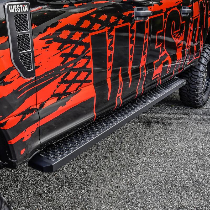 Load image into Gallery viewer, Westin Grate Steps Running Boards 90 in - Textured Black
