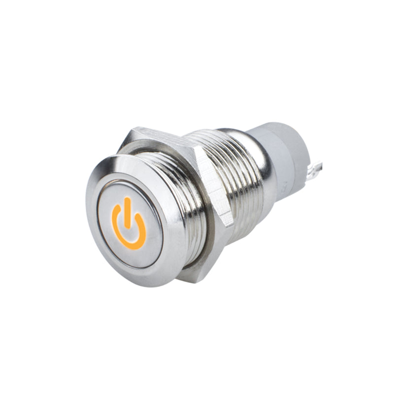 Load image into Gallery viewer, Oracle Pre-Wired Power Symbol On/Off Flush Mount LED Switch - Amber
