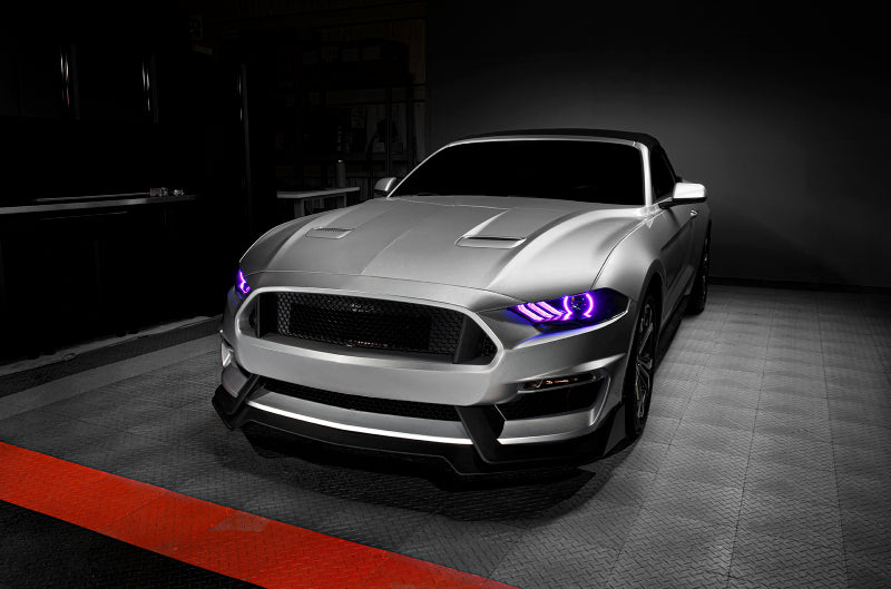 Load image into Gallery viewer, Oracle 18-21 Ford Mustang Dynamic DRL w/ Halo Kit &amp; Sequential Turn Signal - ColorSHIFT
