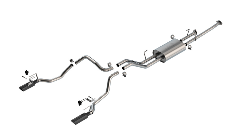 Load image into Gallery viewer, Borla 07-21 Toyota Tundra w/ Long Bed Cat-Back Touring SS Catback Exhaust w/ Black Chrome Tips
