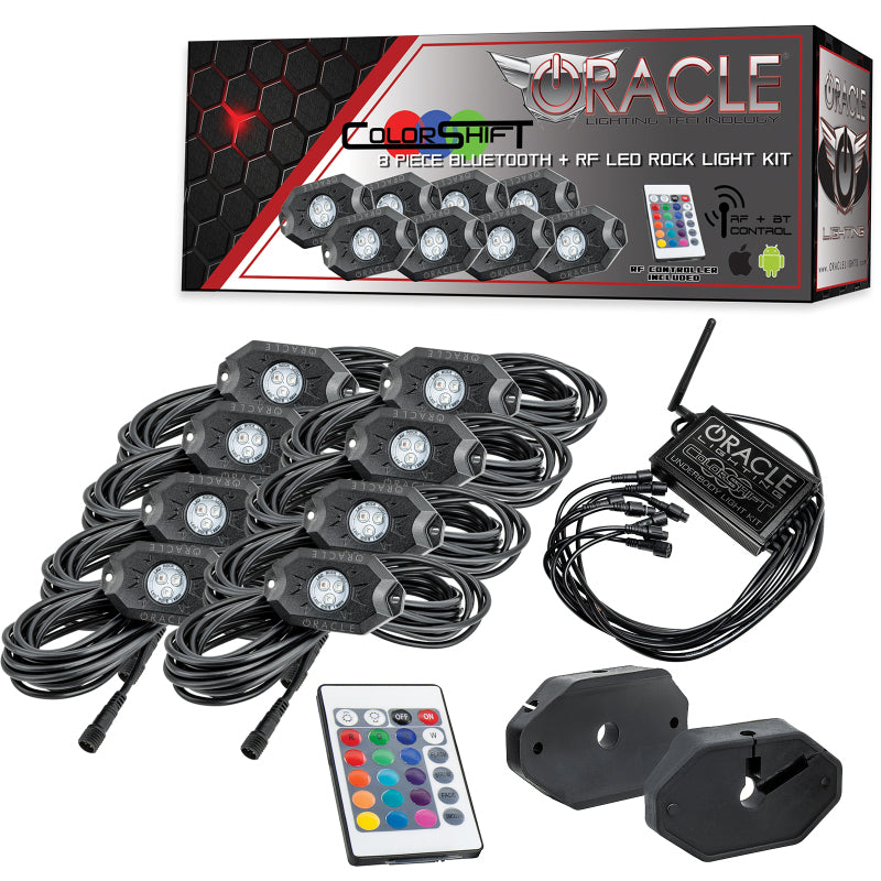Load image into Gallery viewer, Oracle Bluetooth + RF Underbody Rock Light Kit - 8 PCS - ColorSHIFT
