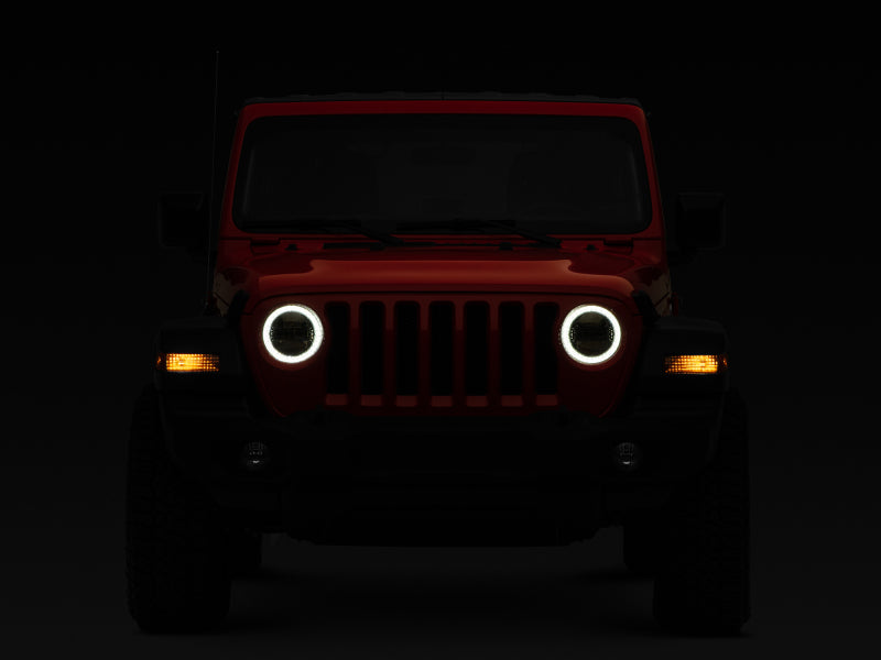 Load image into Gallery viewer, Raxiom 18-22 Jeep Wrangler JL/JT Axial Series LED Headlights- Black Housing (Clear Lens)
