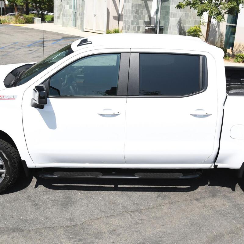 Load image into Gallery viewer, Westin 2019 Chevrolet Silverado/Sierra 1500 Crew Cab Platinum 4 Oval Nerf Step Bars - Black
