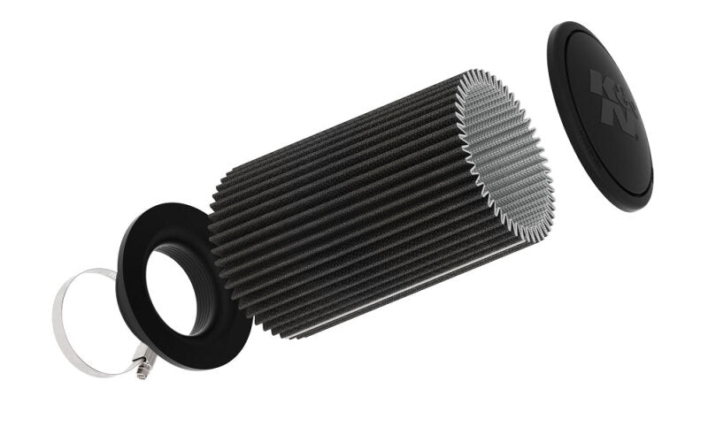 Load image into Gallery viewer, K&amp;N Universal Clamp-On Air Filter 3-1/2in Flange ID 6in Base 5-1/4in Top 9in Height
