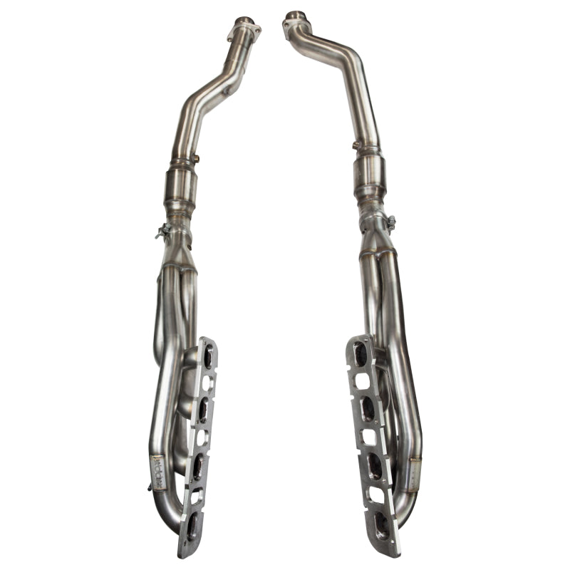 Load image into Gallery viewer, Kooks 2012+ WK2 Jeep/ Durango 6.4L 1-7/8in x 3in SS Long Tube Headers - Cat SS Conn Pipe

