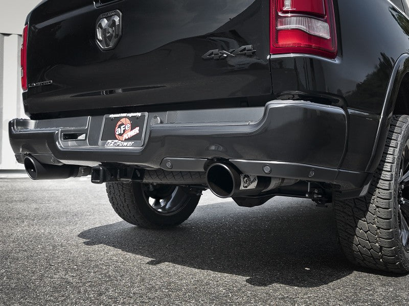 Load image into Gallery viewer, aFe MACH Force-XP 4-1/2in Steel OE Replacement Exhaust Tips - 2021+ Dodge Ram (5.7L V8) - Black
