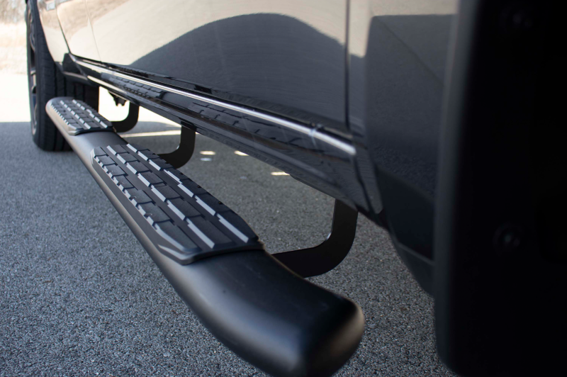 Load image into Gallery viewer, Fishbone Offroad 2019+ Dodge Ram 1500 Quad Cab Oval Side Steps - Black Textured
