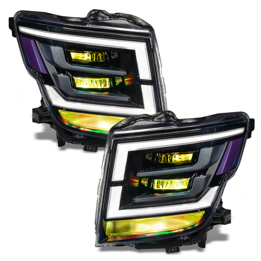 Oracle 21-22 Nissan Titan Demon Eye RGB Headlight Upgrade Kit - ColorSHIFT w/o Controller