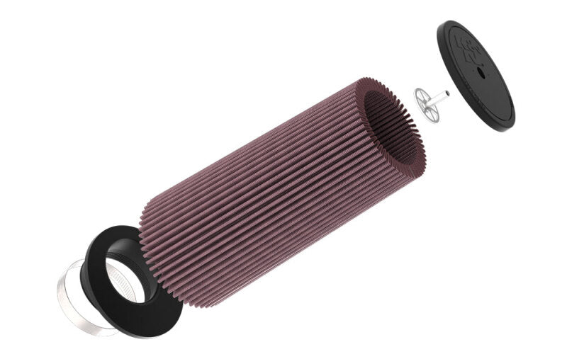 Load image into Gallery viewer, K&amp;N Universal Clamp-On Air Filter 3-1/2in FLG - 5-3/4in B - 12-1/8in H
