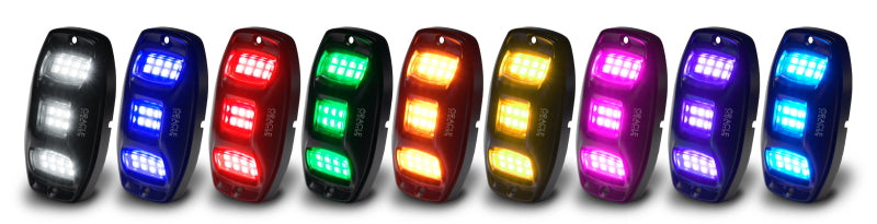 Load image into Gallery viewer, Oracle Underbody  RGB+W Wheel Well Rock Light Kit - 4 PCS - ColorSHIFT
