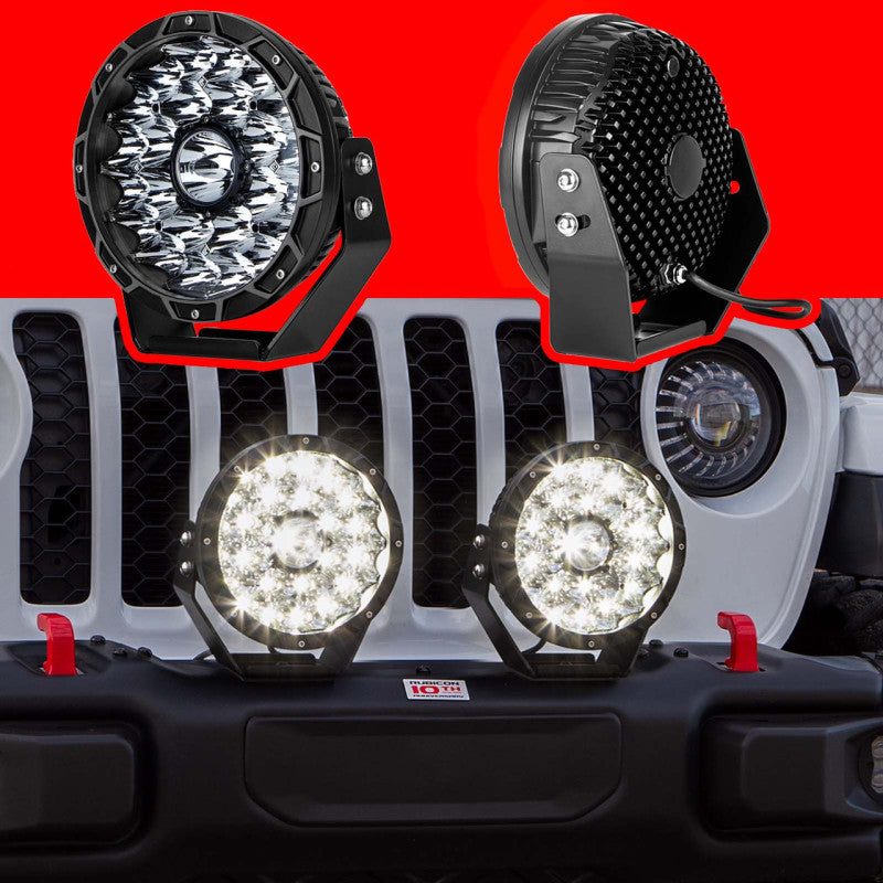 Load image into Gallery viewer, XK Glow Combo Beam Offroad Round Work Light Kit 2pc 9in 110W

