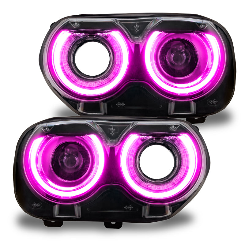 Load image into Gallery viewer, Oracle 15-21 Dodge Challenger RGB+W Headlight DRL Kit - ColorSHIFT w/ Simple Controller
