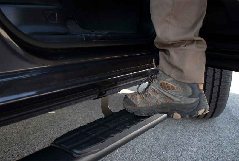 Load image into Gallery viewer, Fishbone Offroad 15-22 Ford F150 Extended Cab Oval Side Steps - Black Textured
