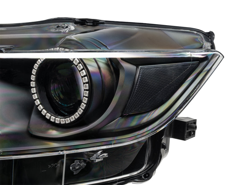 Load image into Gallery viewer, Oracle 15-17 Ford Mustang Dynamic RGB+A Pre-Assembled Headlights - Black Edition - SEE WARRANTY
