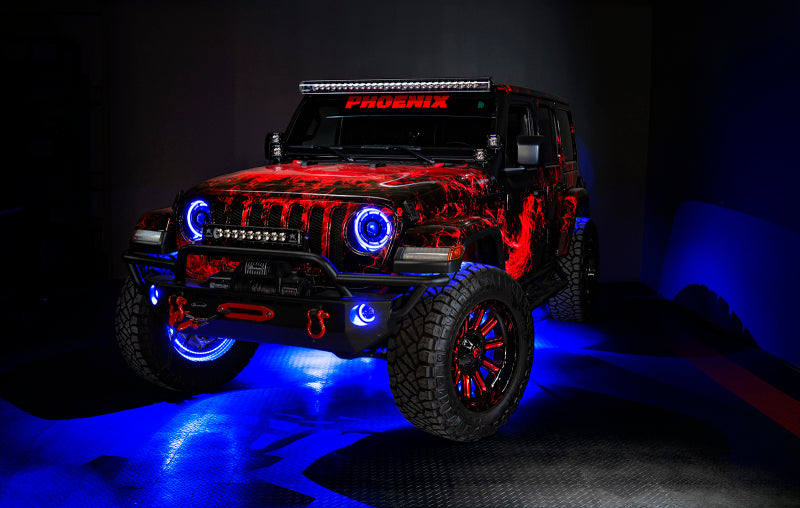 Load image into Gallery viewer, Oracle Bluetooth + RF Underbody Rock Light Kit - 4 PCS - ColorSHIFT

