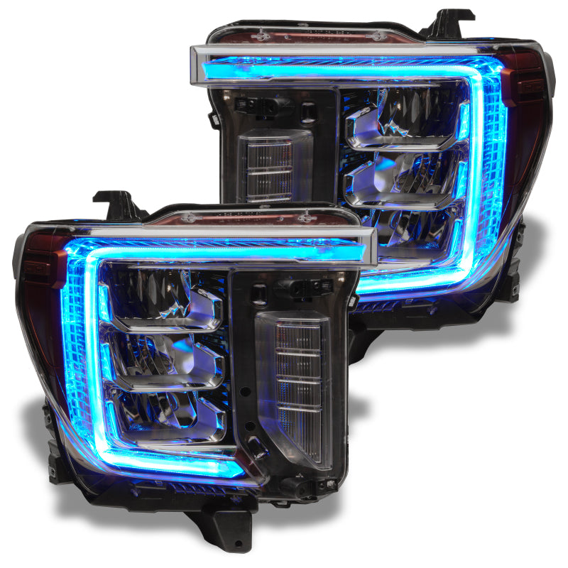 Load image into Gallery viewer, Oracle 20-21 GMC Sierra 2500/3500 HD RGB+W Headlight DRL Upgrade Kit - ColorSHIFT 2
